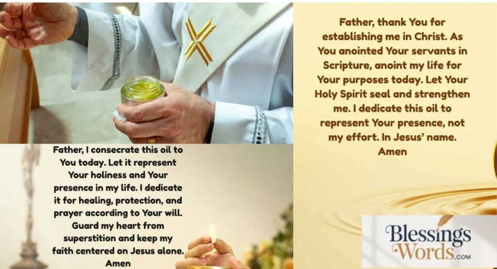 35+ Powerful Prayers for Anointing Oil with Scriptures for Healing, Protection, and Spiritual Warfare