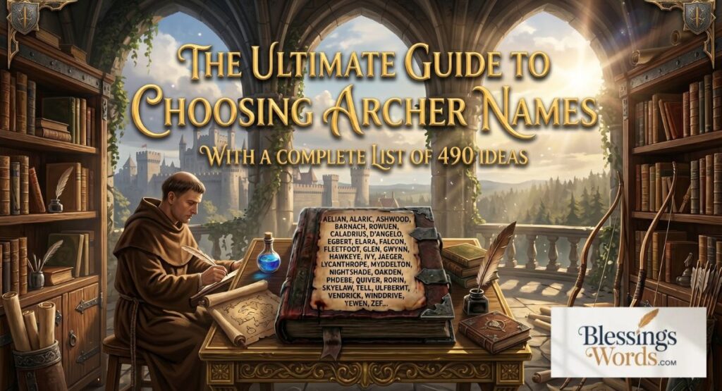 490 Archer Names: The Ultimate Guide to Choosing the Perfect Name for Your Archer Character
