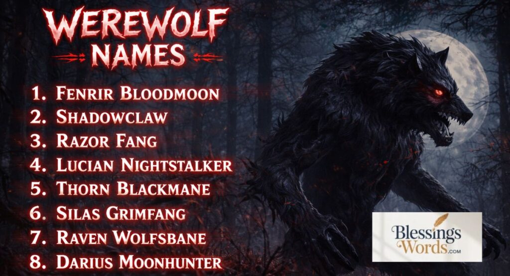 559 Werewolf Names: The Ultimate Guide to Fierce, Unique, and Powerful Names