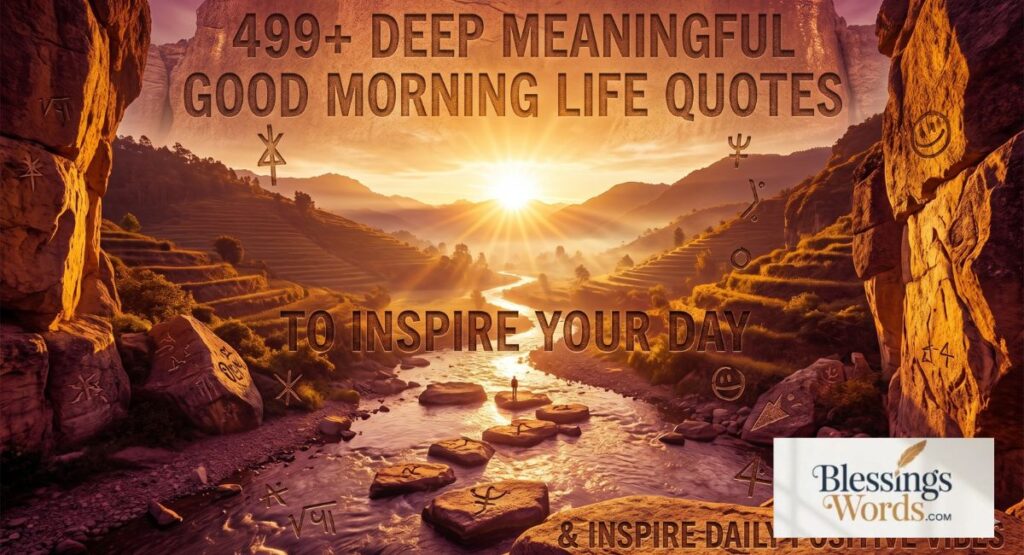 499+ Deep Meaningful Good Morning Life Quotes to Inspire Your Day
