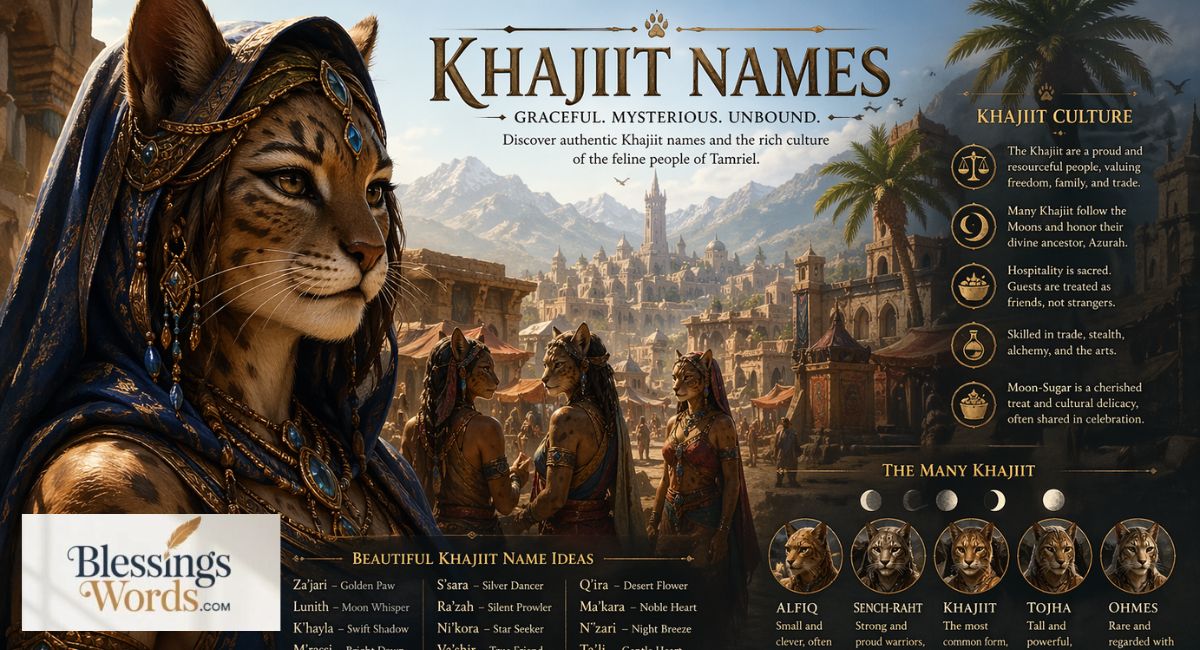 499 Khajiit Names: The Ultimate Guide for Elder Scrolls Characters