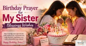 Birthday Prayer for My Sister Blessings Wishes