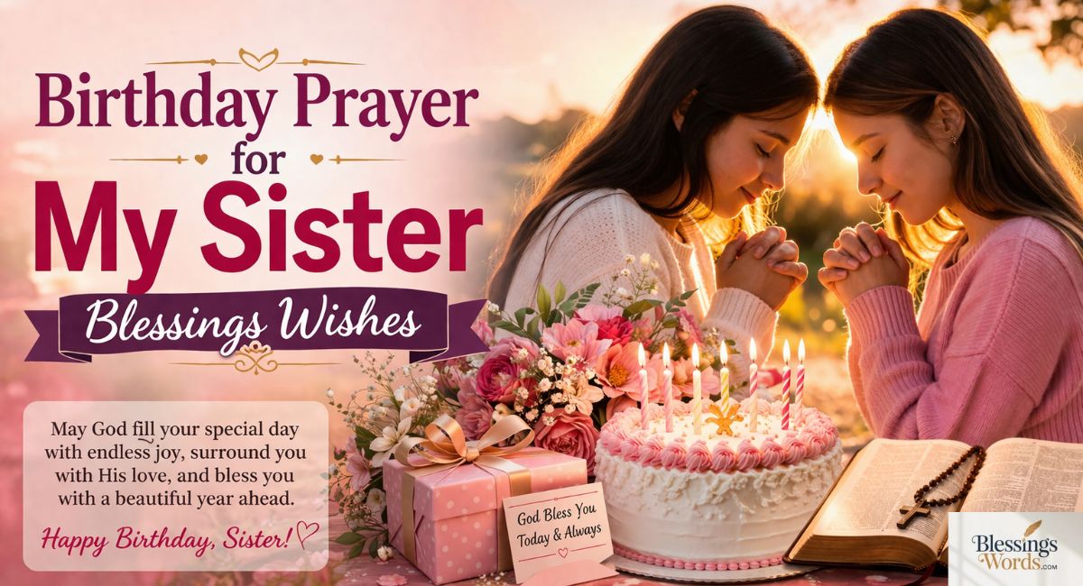 Birthday Prayer for My Sister Blessings Wishes